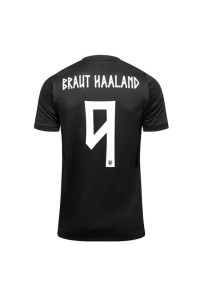 Norja Erling Haaland #9 Jalkapallovaatteet Vieraspaita MM-kisat 2026 Lyhythihainen